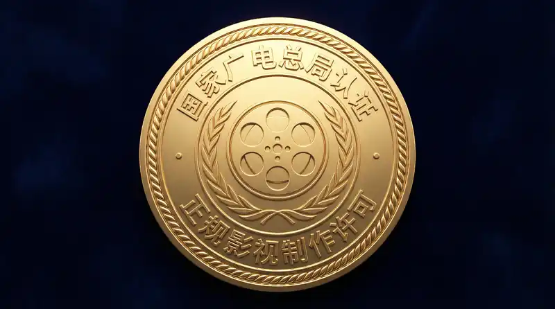 四虎视频获得国家广电总局颁发的正规影视制作许可认证金色徽章