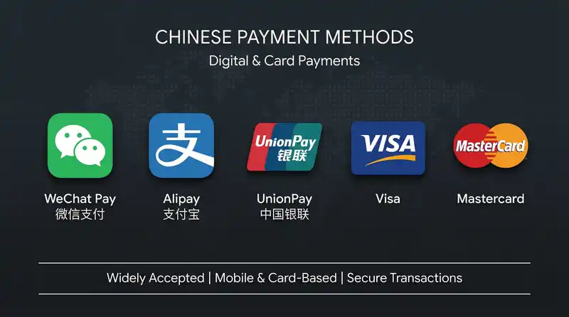 四虎视频支持的支付方式包括微信支付、支付宝、银联、信用卡和借记卡
